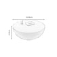 Modern Concrete Black Cocktail Table Round Coffee Table - White Clearhalo 'Coffee & Accent Tables' 'Coffee Tables' 'coffee_tables' 'furn' 'furn_coffee_tables' 'Furniture' 'Living Room Furniture' 5114029