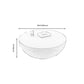 Modern Concrete Black Cocktail Table Round Coffee Table - White Clearhalo 'Coffee & Accent Tables' 'Coffee Tables' 'coffee_tables' 'furn' 'furn_coffee_tables' 'Furniture' 'Living Room Furniture' 5114030
