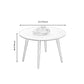 Round Wood Coffee Table Scandinavian 4 Legs Natural Cocktail Table Clearhalo 'Coffee & Accent Tables' 'Coffee Tables' 'coffee_tables' 'furn' 'furn_coffee_tables' 'Furniture' 'Living Room Furniture' 5114093