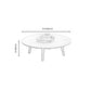 Round Wood Coffee Table Scandinavian 4 Legs Natural Cocktail Table Clearhalo 'Coffee & Accent Tables' 'Coffee Tables' 'coffee_tables' 'furn' 'furn_coffee_tables' 'Furniture' 'Living Room Furniture' 5114094