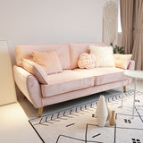 34.6 "Hコットンブレンドソリッドカラー房状のフレアアームソファリビングルーム