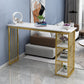 Marble Color Top Bar Table 42-inch Height Glam Style Bistro Table Clearhalo 'Bar Furniture' 'Bar Tables' 'bar_tables' 'furn' 'furn_bar_tables' 'Furniture' 'Kitchen & Dining Furniture' 5118120