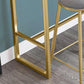 Marble Indoor Trestle Hall/Pub Table Contemporary Bistro Bar Table in White Clearhalo 'Bar Furniture' 'Bar Tables' 'bar_tables' 'furn' 'furn_bar_tables' 'Furniture' 'Kitchen & Dining Furniture' 5118234