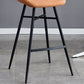 Industrial Bucket Counter Chair Footrest Low Back Metal Bar & Counter Stool