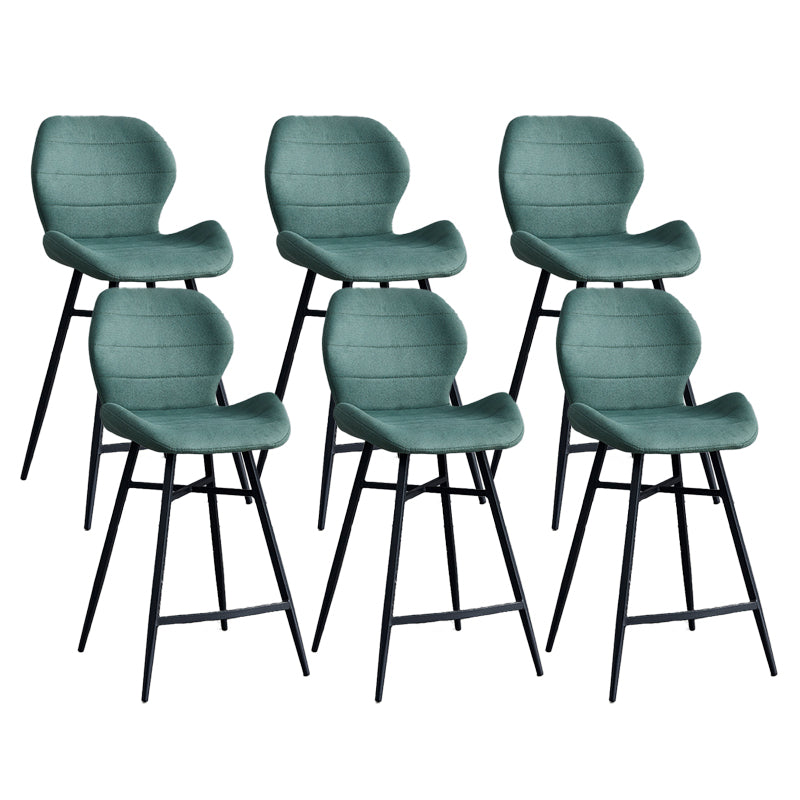 Industrial Bucket Counter Chair Footrest Low Back Metal Bar & Counter Stool