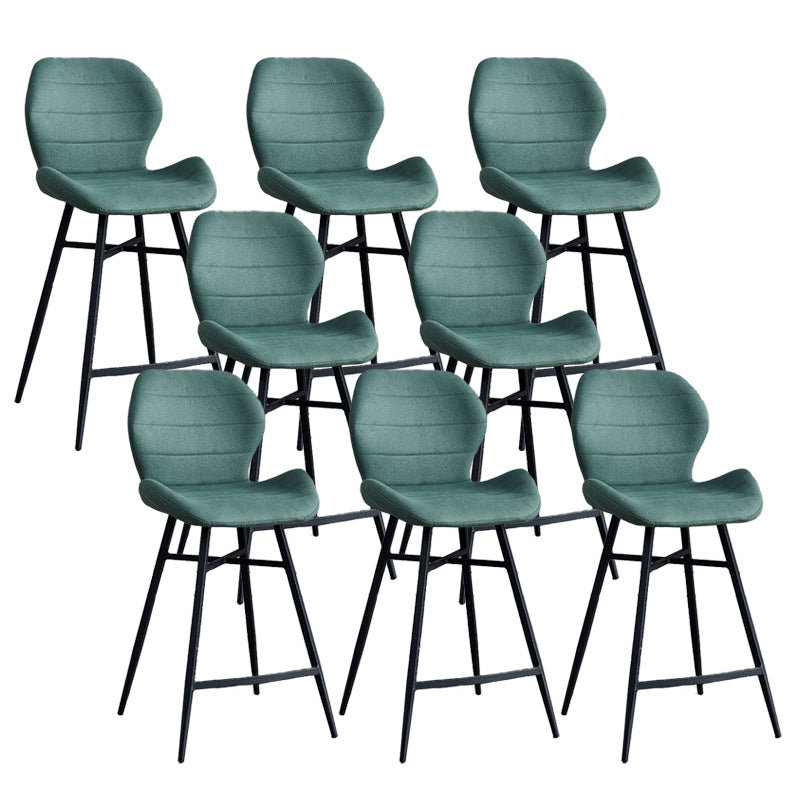 Industrial Bucket Counter Chair Footrest Low Back Metal Bar & Counter Stool