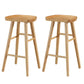 Modern Footrest Counter Chair Saddle Seat Solid Wood Bar Stool in Coffee Shop Wood 2 Piece Set Clearhalo 'Bar Furniture' 'Bar Stools' 'bar_stools' 'furn' 'furn_bar_stools' 'Furniture' 'Kitchen & Dining Furniture' 5118350
