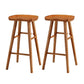 Modern Footrest Counter Chair Saddle Seat Solid Wood Bar Stool in Coffee Shop Distressed Wood 2 Piece Set Clearhalo 'Bar Furniture' 'Bar Stools' 'bar_stools' 'furn' 'furn_bar_stools' 'Furniture' 'Kitchen & Dining Furniture' 5118357