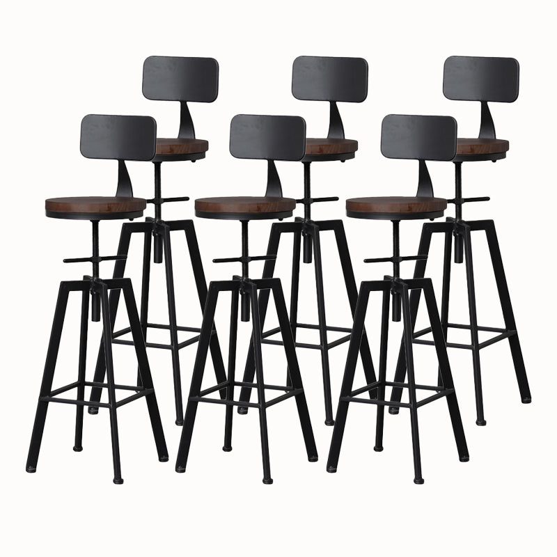 Tabouret de bar à tabouret en bois de style industriel pour le salon