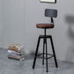 Tabouret de bar à tabouret en bois de style industriel pour le salon