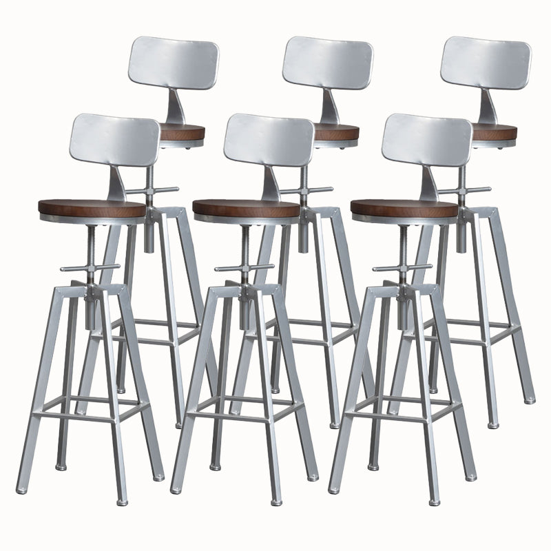 Tabouret de bar à tabouret en bois de style industriel pour le salon