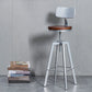 Tabouret de bar à tabouret en bois de style industriel pour le salon