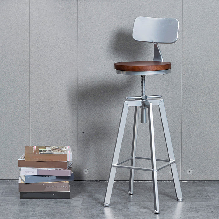 Tabouret de bar à tabouret en bois de style industriel pour le salon