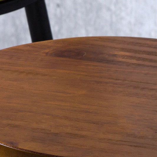 Indoor Industrial Style Wood Top Barstool Metal 4 Legs Bar Stool with Pedal Clearhalo 'Bar Furniture' 'Bar Stools' 'bar_stools' 'furn' 'furn_bar_stools' 'Furniture' 'Kitchen & Dining Furniture' 5118517