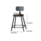 Indoor Industrial Style Wood Top Barstool Metal 4 Legs Bar Stool with Pedal Clearhalo 'Bar Furniture' 'Bar Stools' 'bar_stools' 'furn' 'furn_bar_stools' 'Furniture' 'Kitchen & Dining Furniture' 5118543