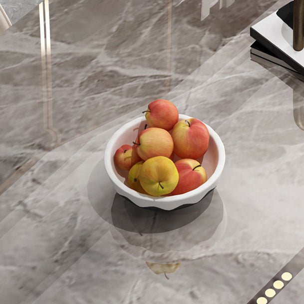 Glam Style Rectangle Sintered Stone Dining Set 1/2/5/7 Pieces Dining Set for Dining Areas