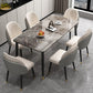 Glam Style Rectangle Sintered Stone Dining Set 1/2/5/7 Pieces Dining Set for Dining Areas