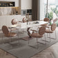 Glam Style Rectangle Sintered Stone Dining Set 1/4/5/7 Pieces Dining Set for Dining Areas Clearhalo 'Dining Room Sets' 'Dining Tables & Seating' 'dining_room_set' 'furn' 'furn_dining_room_set' 'Furniture' 'Kitchen & Dining Furniture' 5118762