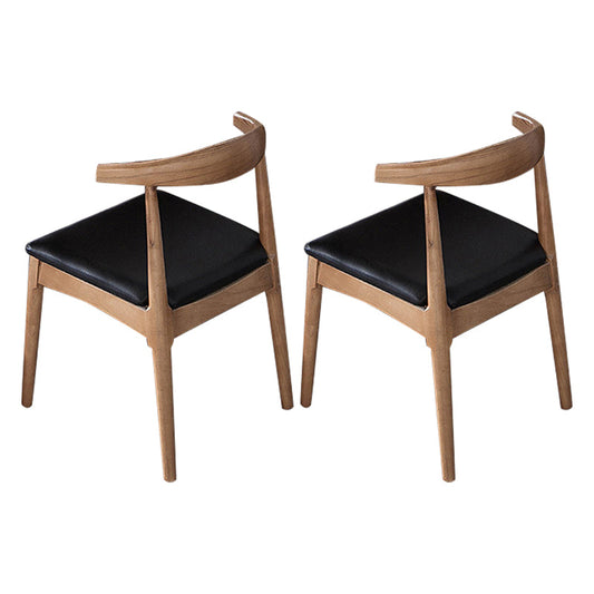 Glam Style Rectangle Solid Wood Dining Set 1/2/3/5 Pieces Dining Set for Dining Areas 2 Black Chairs