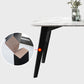 Mesa de comedor de tono blanco de mármol Simplicidad de 4 patas para comedor para comedor