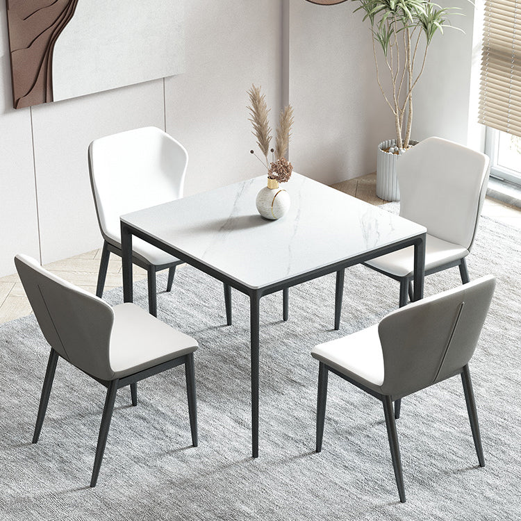 Mesa de comedor de estilo industrial Piedra de 4 pies Muebles para el hogar