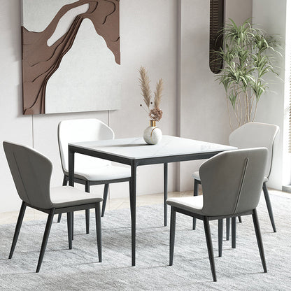 Mesa de comedor de estilo industrial Piedra de 4 pies Muebles para el hogar