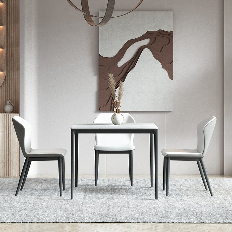 Mesa de comedor de estilo industrial Piedra de 4 pies Muebles para el hogar