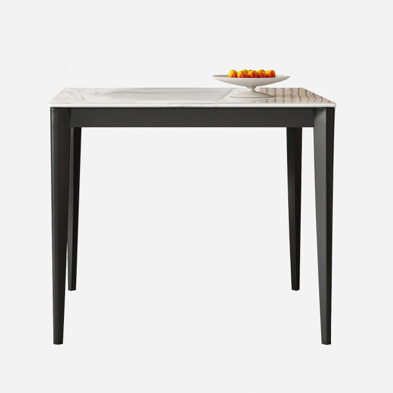 Mesa de comedor de estilo industrial Piedra de 4 pies Muebles para el hogar