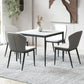 Mesa de comedor de estilo industrial Piedra de 4 pies Muebles para el hogar