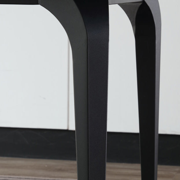 Mesa gris industrial para mesa de comedor de restaurantes con base de comida y 4 patas