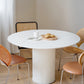 Simplicity Round Top Restaurant Table White Metal Base Dining Table Wood 47.2"L x 47.2"W x 29.5"H Without Chairs Clearhalo 'Dining Tables & Seating' 'Dining Tables' 'dining_table' 'furn' 'furn_dining_table' 'Furniture' 'Kitchen & Dining Furniture' 5118943