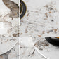 Round Sintered Stone Dining Table Stone Table in White with Pedestal Clearhalo 'Dining Tables & Seating' 'Dining Tables' 'dining_table' 'furn' 'furn_dining_table' 'Furniture' 'Kitchen & Dining Furniture' 5119013