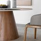 Round Sintered Stone Dining Table Stone Table in White with Pedestal Clearhalo 'Dining Tables & Seating' 'Dining Tables' 'dining_table' 'furn' 'furn_dining_table' 'Furniture' 'Kitchen & Dining Furniture' 5119014