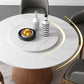 Round Sintered Stone Dining Table Stone Table in White with Pedestal Clearhalo 'Dining Tables & Seating' 'Dining Tables' 'dining_table' 'furn' 'furn_dining_table' 'Furniture' 'Kitchen & Dining Furniture' 5119016
