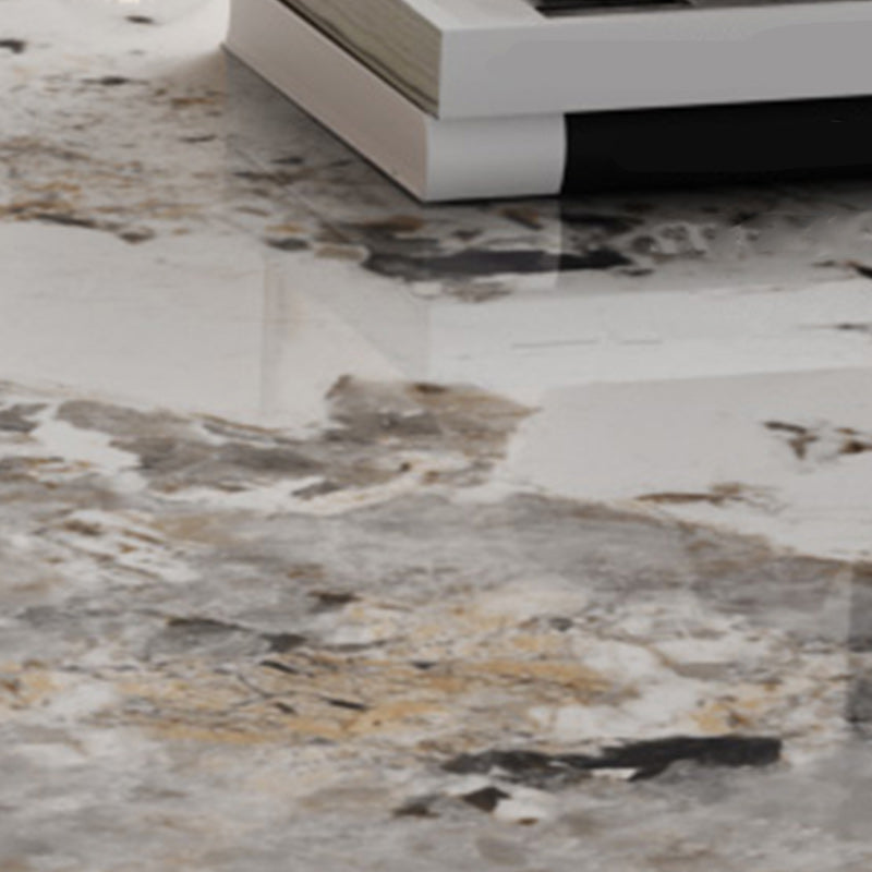 Modern Solid Wood Dining Site Table Stone Top Tripod Base Dining Table