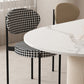 Free Form Sintered Stone Dining Table White Dining Table with Pedestal