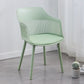 Contemporary Plastic Arm Chair Slat Back Kitchen Dining Room Chair
