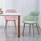 Sedia a braccio di plastica contemporaneo a pala posteriore cucina sedia sala da pranzo