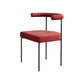 Contemporary Side Chair Upholstered Open Back Chair with Metal Legs