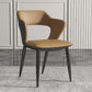 Metal Indoor Upholstered Chair with Arms Metallic Finish Open Back Side Chair