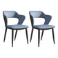 Metal Indoor Upholstered Chair with Arms Metallic Finish Open Back Side Chair