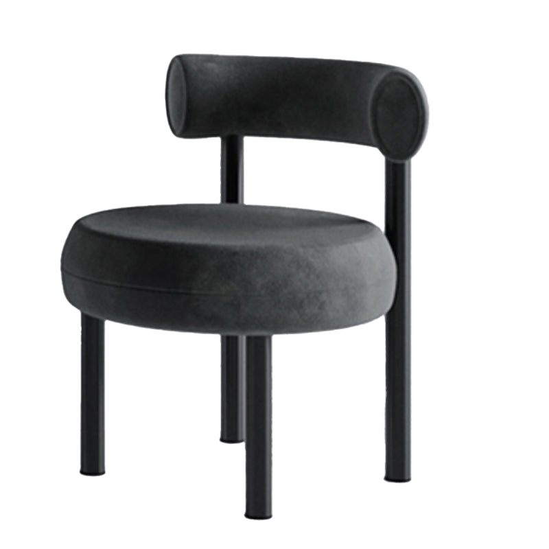 Contemporary Side Chair Upholstered Open Back Dining Chair for Indoor