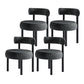 Contemporary Side Chair Upholstered Open Back Dining Chair for Indoor