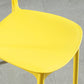 Plastic Contemporary Armless Chair Open Back Kitchen Room Chair