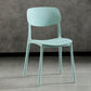 Plastic Contemporary Armless Chair Open Back Kitchen Room Chair