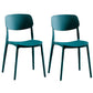 Plastic Contemporary Armless Chair Open Back Kitchen Room Chair