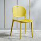 Plastic Contemporary Armless Chair Open Back Kitchen Room Chair