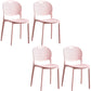 Plastic Contemporary Armless Chair Open Back Kitchen Room Chair