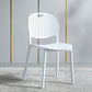 Plastic Contemporary Armless Chair Open Back Kitchen Room Chair