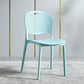 Plastic Contemporary Armless Chair Open Back Kitchen Room Chair